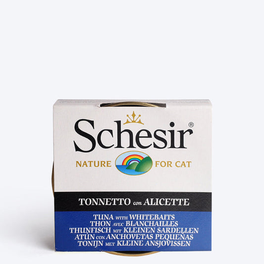 Schesir 51% Tuna With Whitebaits Wet Cat Food - 85 g
